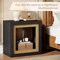 Modern Rectangle Side Table End Table with Frame-Inspired Look